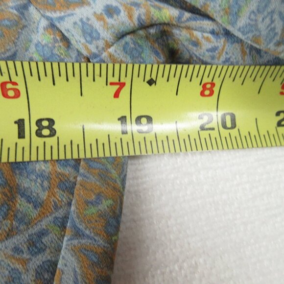 Jane and Delancey V-Neck Peasant Dress Size M 3/4 Sleeve Tiered Paisley - Picture 7 of 12